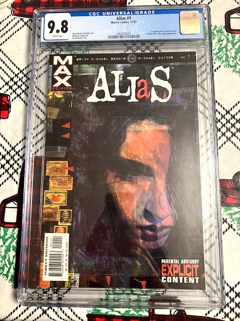 Alias #1 (Marvel Comics 2001) 🔥 1st appearance Jessica Jones 🔥 CGC 9.8 WHITE Alias #1 (Marvel Comics 2001) 🔥 1st appearance Jessica Jones 🔥 CGC 9.8 WHITE