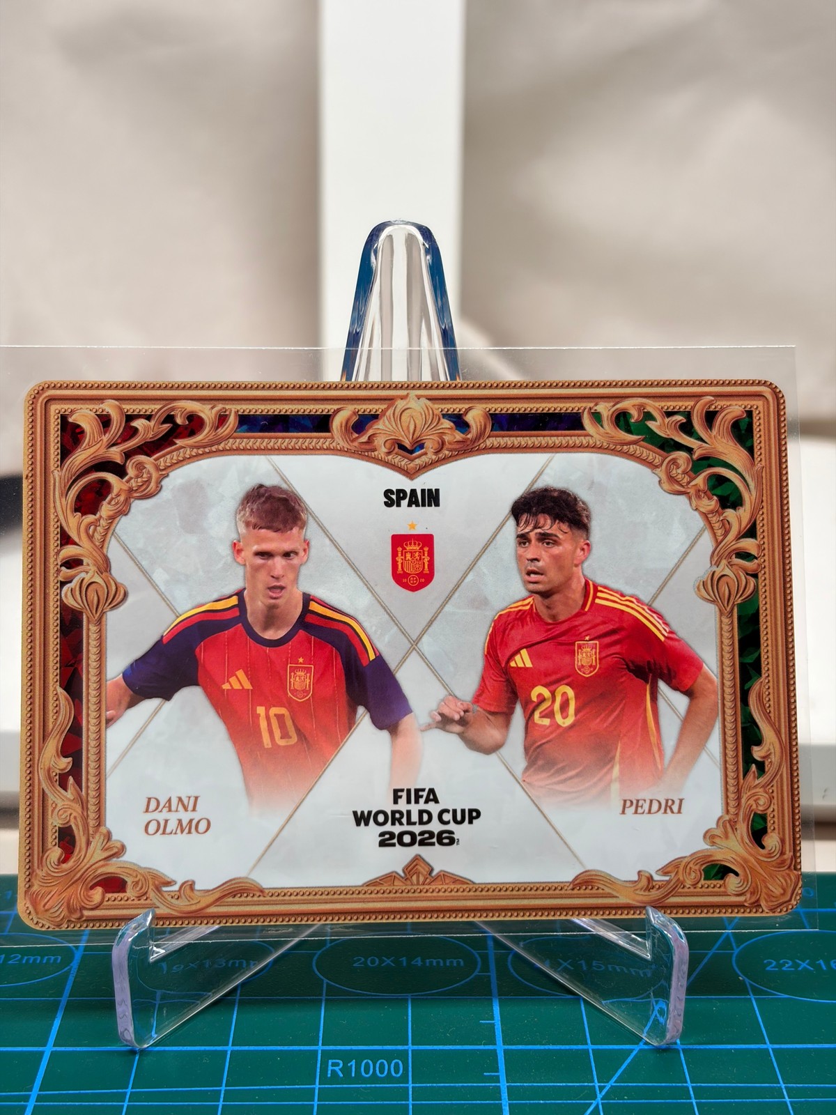 Panini Kayou 2026 Football Olmo Pedri Spain Gilded Gold Duo Insert Card #750 Panini Kayou 2026 Football Olmo Pedri Spain Gilded Gold Duo Insert Card #750