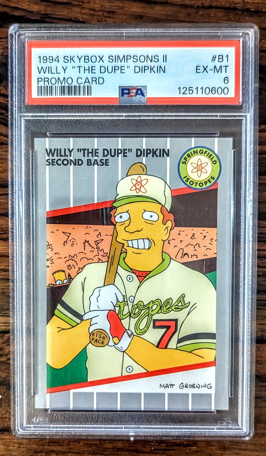 [PSA 6] 1994 SkyBox Simpsons II Willy \