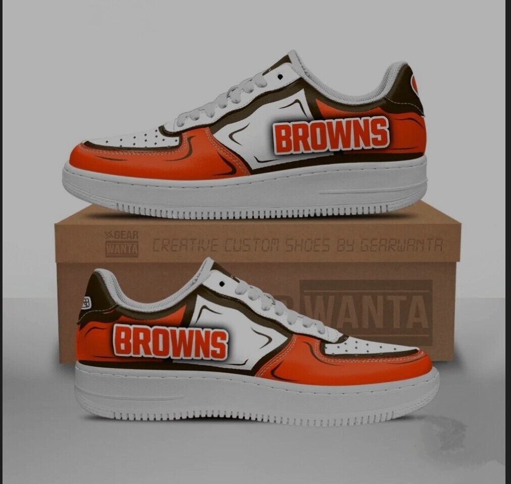 Cleveland Browns / Nike Air Force 1  Sneakers Size 11 