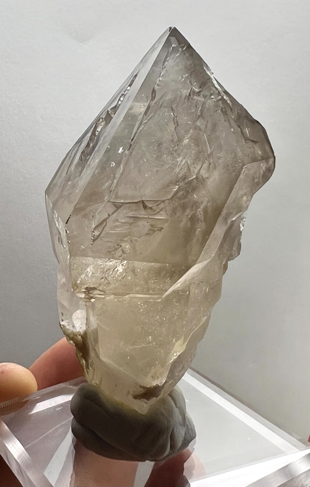 Light Smoky Quartz Scepter Crystal w/Mica - Brazil