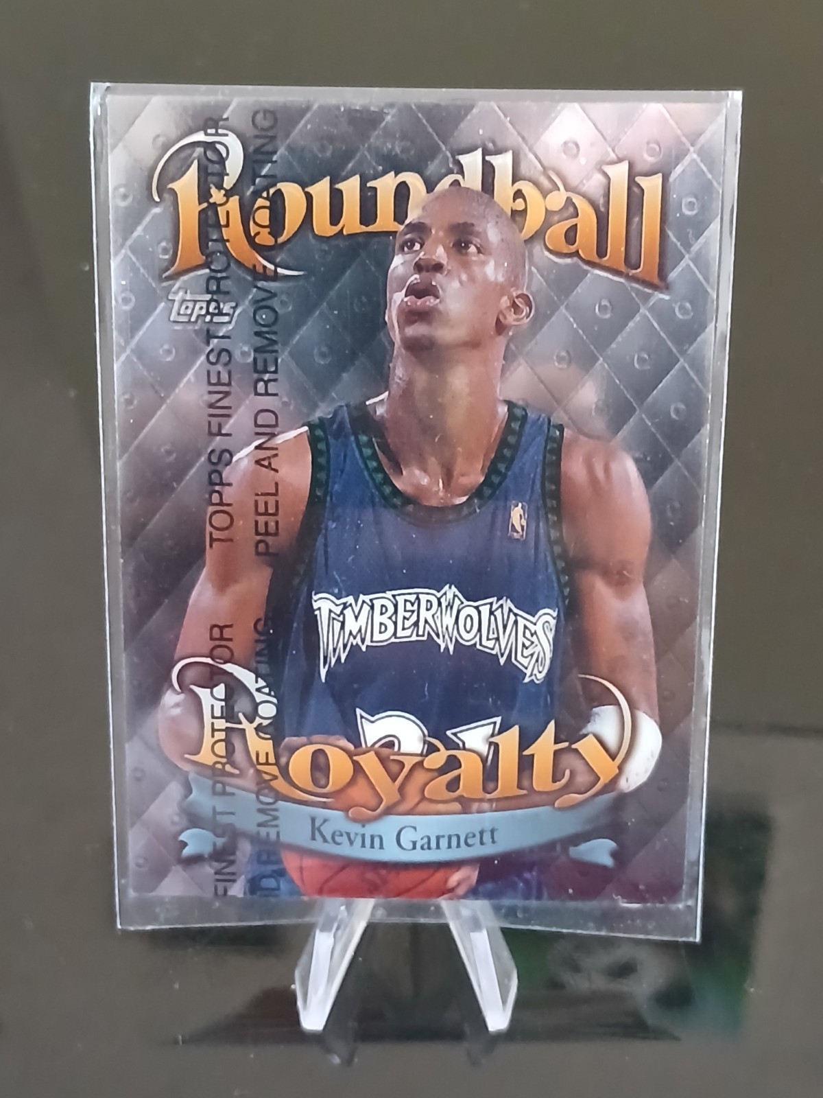 1998-99 Topps FINEST Basketball KEVIN GARNETT Roundball Royalty INSERT R2 Wolves