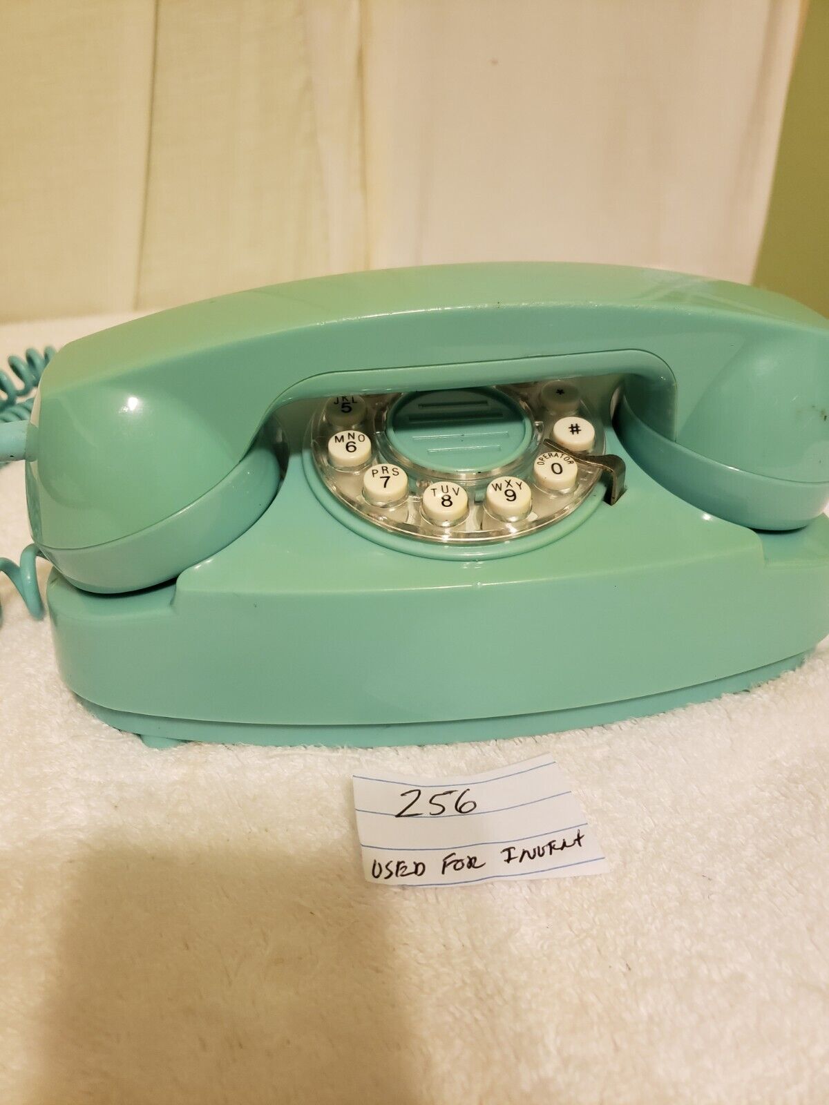 Crosley Princess Desk Phone Pink Mock Rotary Push Button CR59 Vintage Style