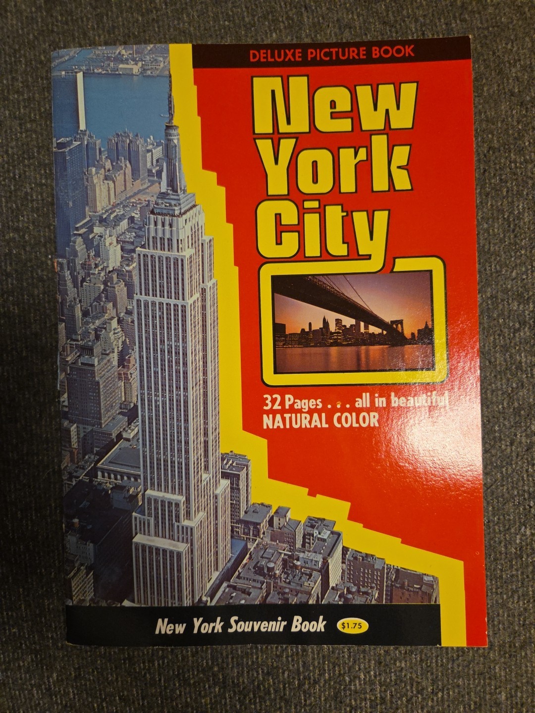 Vintage New York City Souvenir Book Picture Book Circa 1973-1975 Twin Towers HTF
