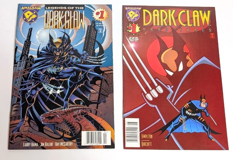 Amalgam Comics Dark Claw Adventures #1 and Legends of the Dark Claw #1 Set