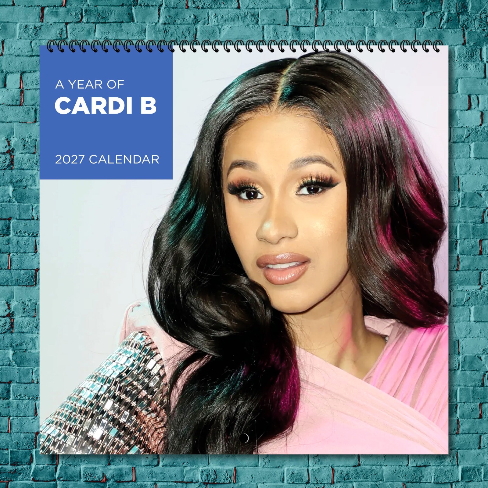 Cardi B 2027 Wall Calendar 12 Month Celebrity Photo Fan Collectible