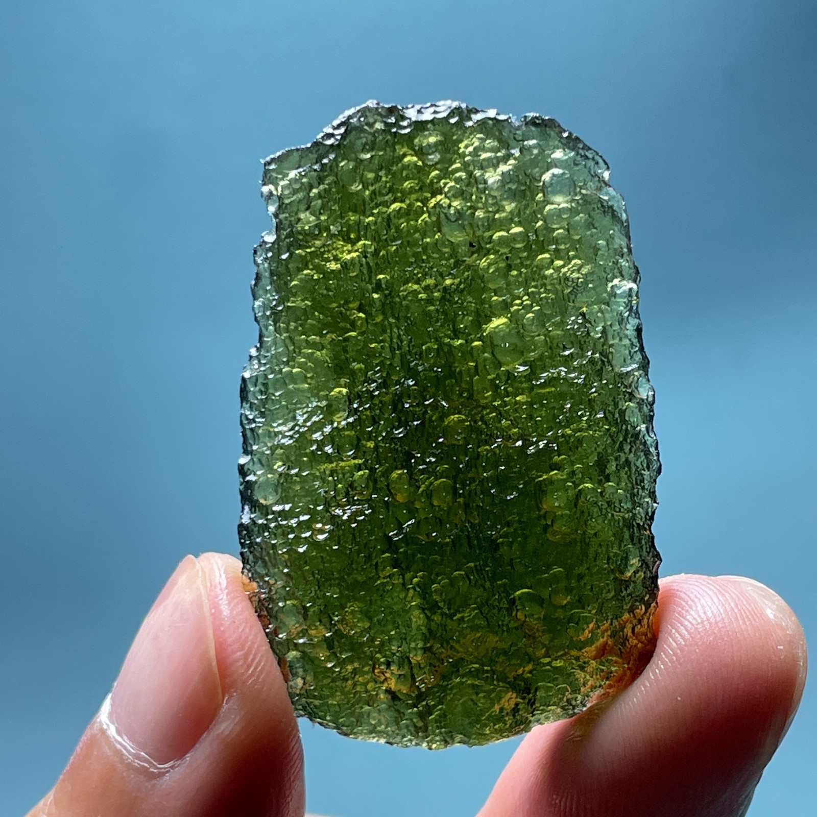 59CT Natural Moldavite | Genuine Czech |Impact Glass| Collector's Energy Stone