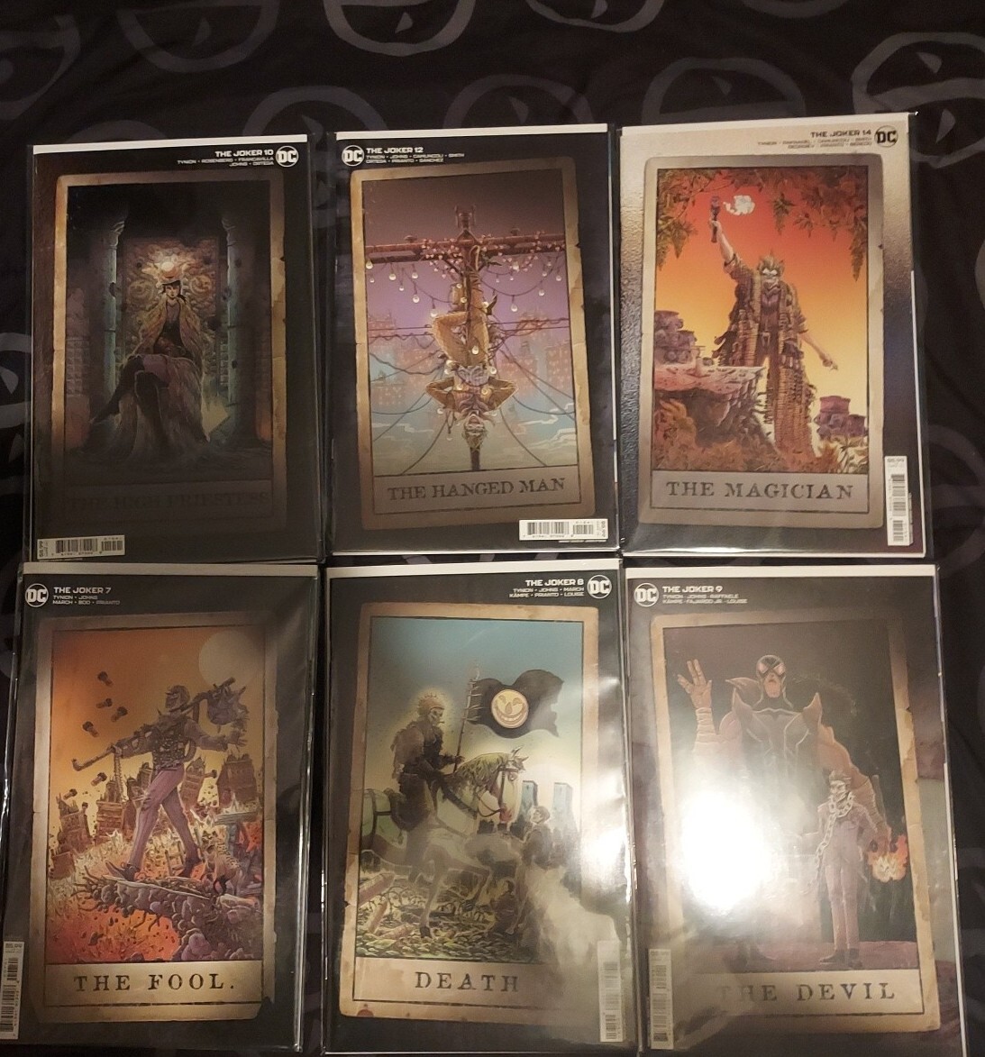 The joker 1:25 #7 #8 #9 #10 #12 #15 tarot card  complete set 9.8 mint conditon