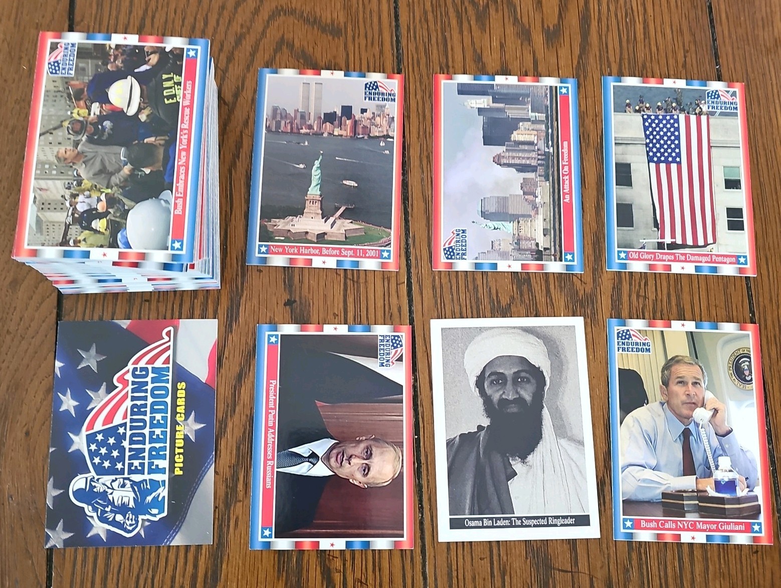 2001 topps enduring freedom Complete Set 1-90 