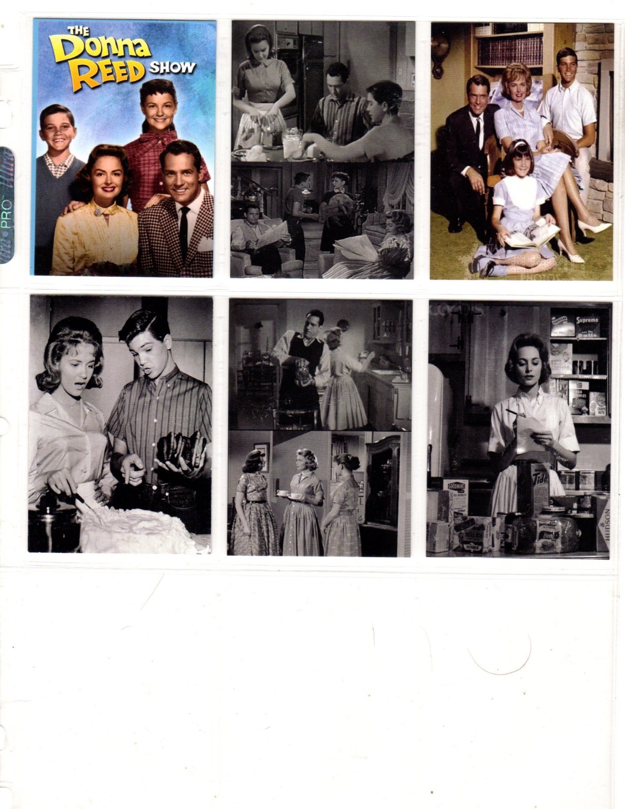 DONNA REED SHOW     TV SHOW     CUSTOM  NOVELTY TRADING CARD 6 CARDS   SET