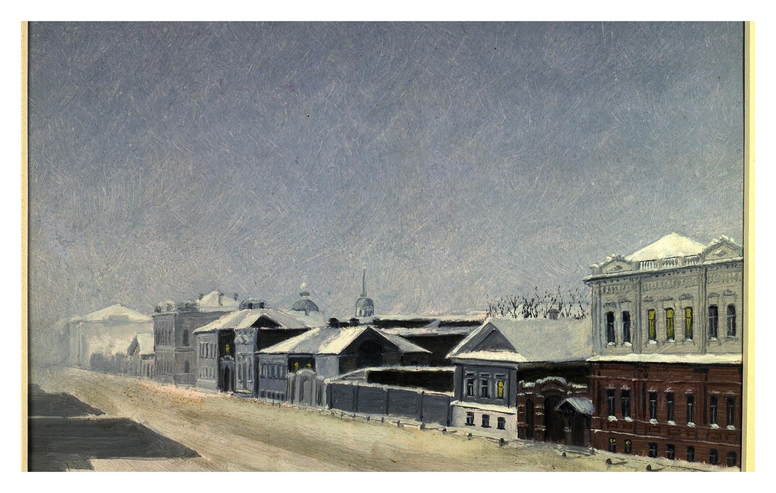 Tomsk Siberia Magistrate Street Evening Standard Postcard