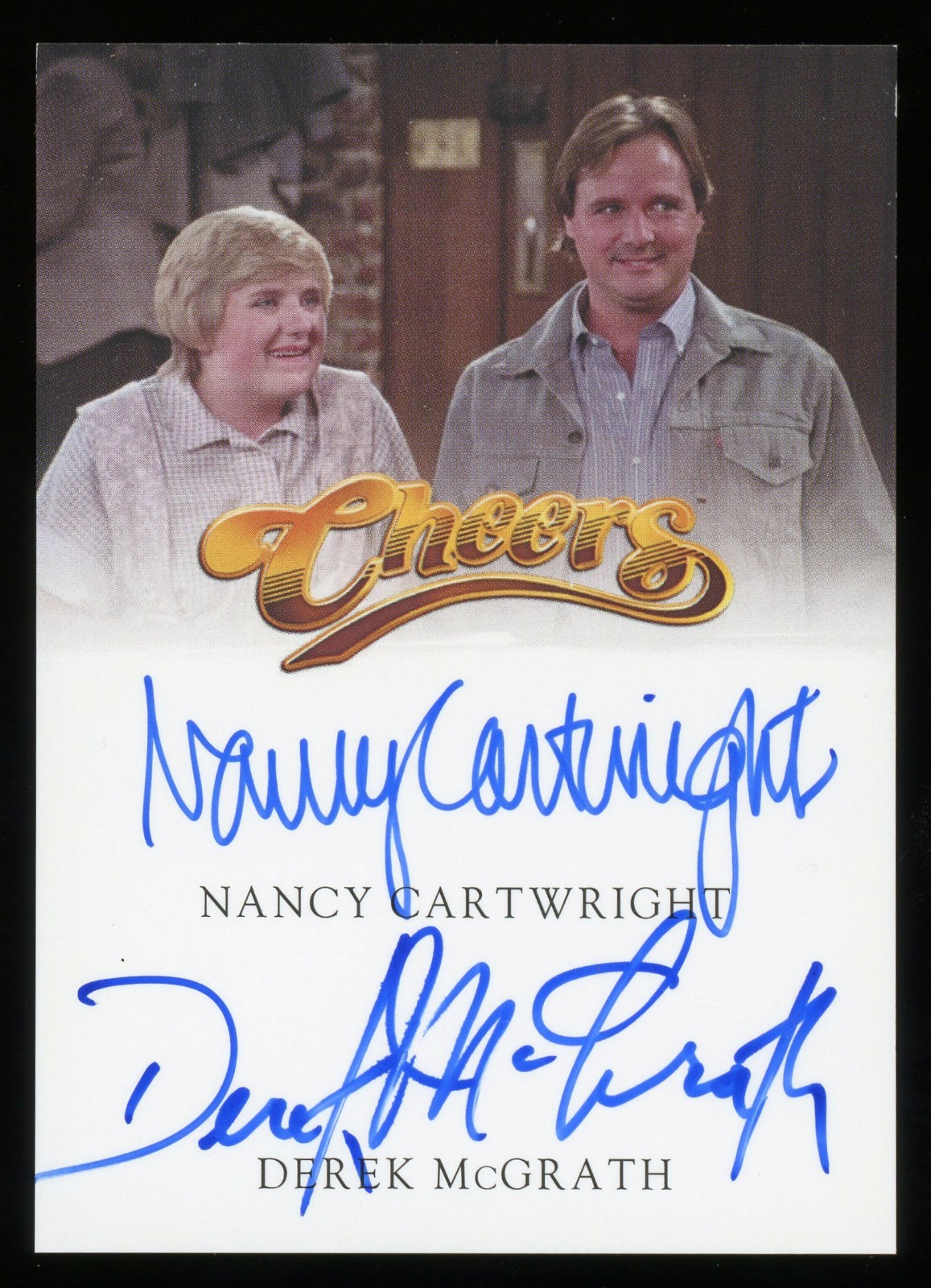 2025 Rittenhouse Cheers Nancy Cartwright & Derek Mcgrath Dual Autograph Auto