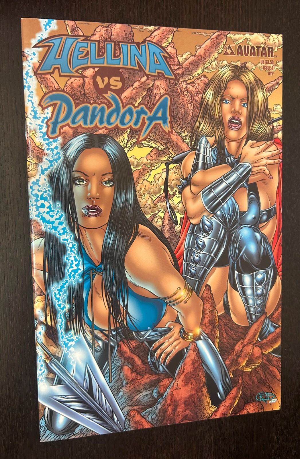 HELLINA VS PANDORA #1 (Avatar Comics 2004) -- Ryp Variant -- Bad Girl -- VF/NM