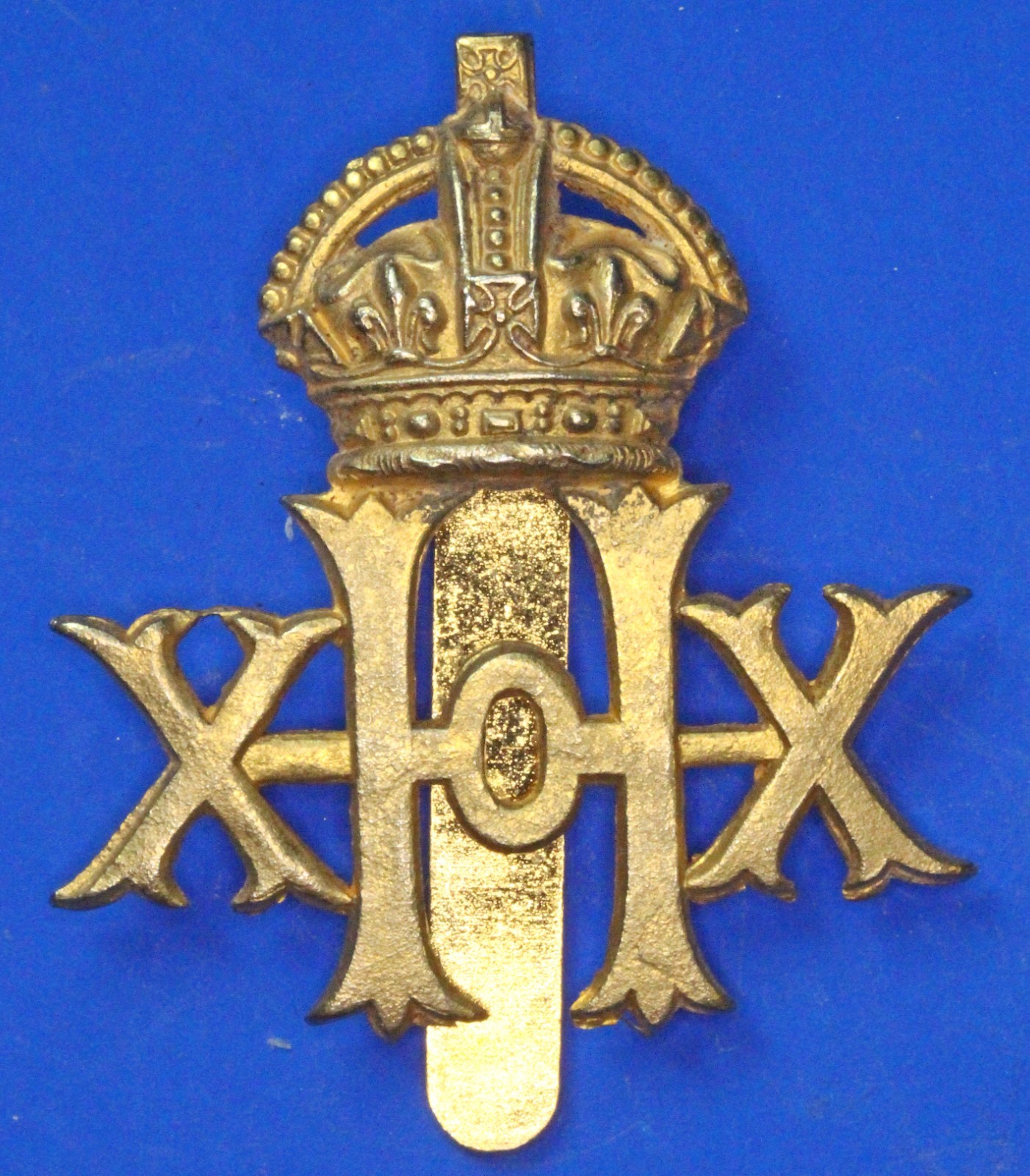 20th Hussars Cap badge, King\'s Crown  [33106]