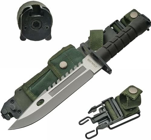 Cuchillo De Rambo Caza Supervivencia Tactico Con Funda De Combate Militar Nuevo