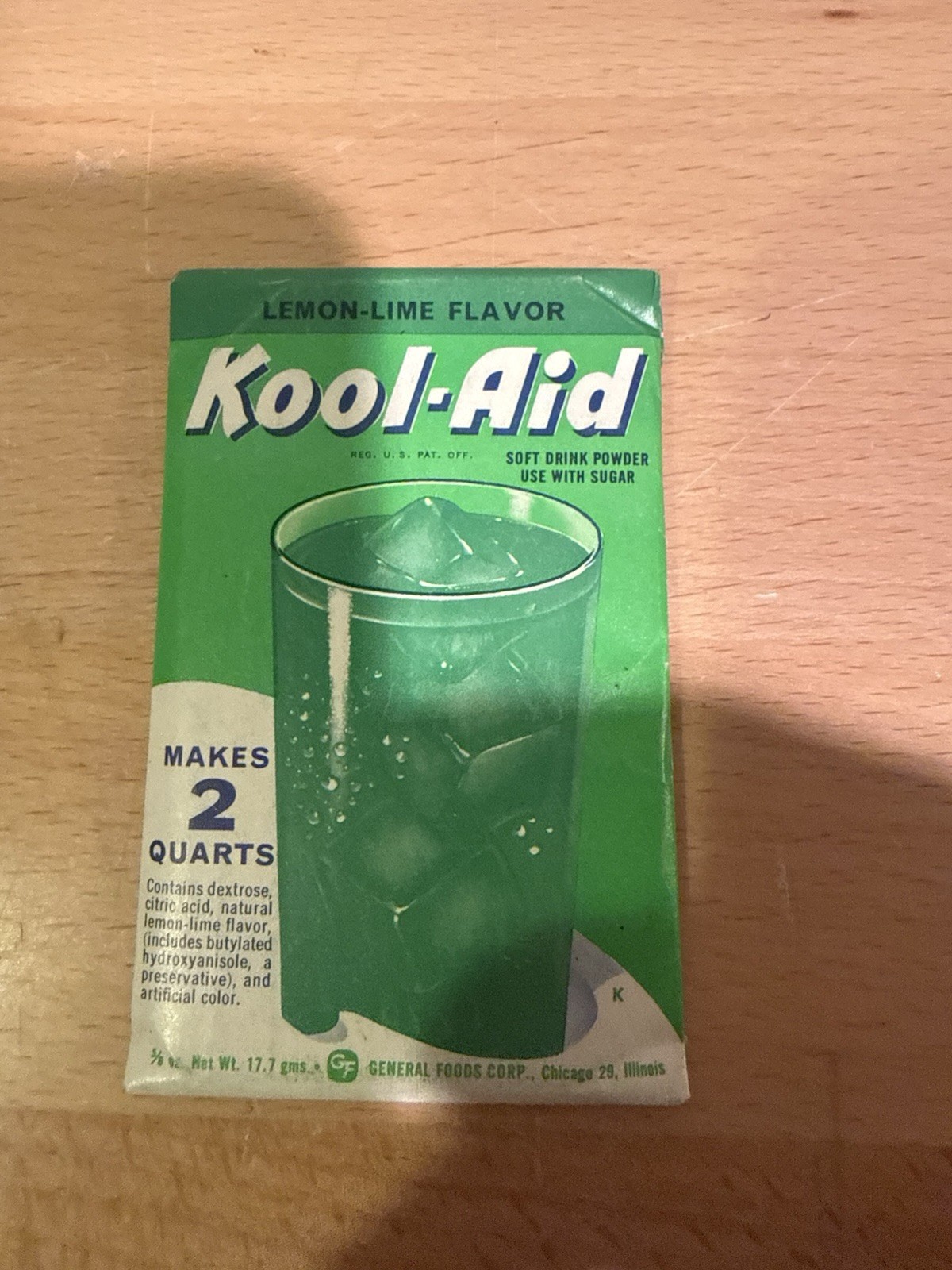 Vintage 1950s Kool Aid Lemon-lime Drink Unopened Sealed Vintage 1950s Kool Aid Lemon-lime Drink Unopened Sealed