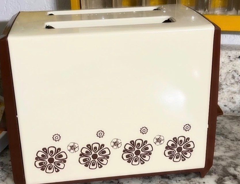 Rare Vintage 1970s Proctor Silex T220AL 2 Slice Toaster Floral Design Tested