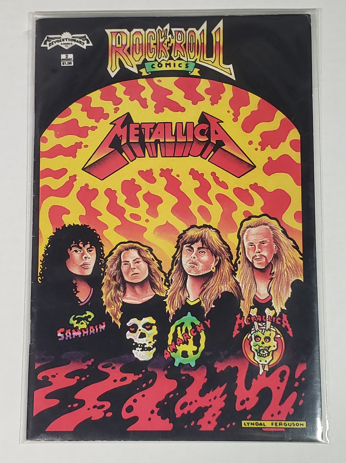 Rock N\' Roll Comics Vintage 1989 Metallica Revolutionary Comics Lyndal Ferguson