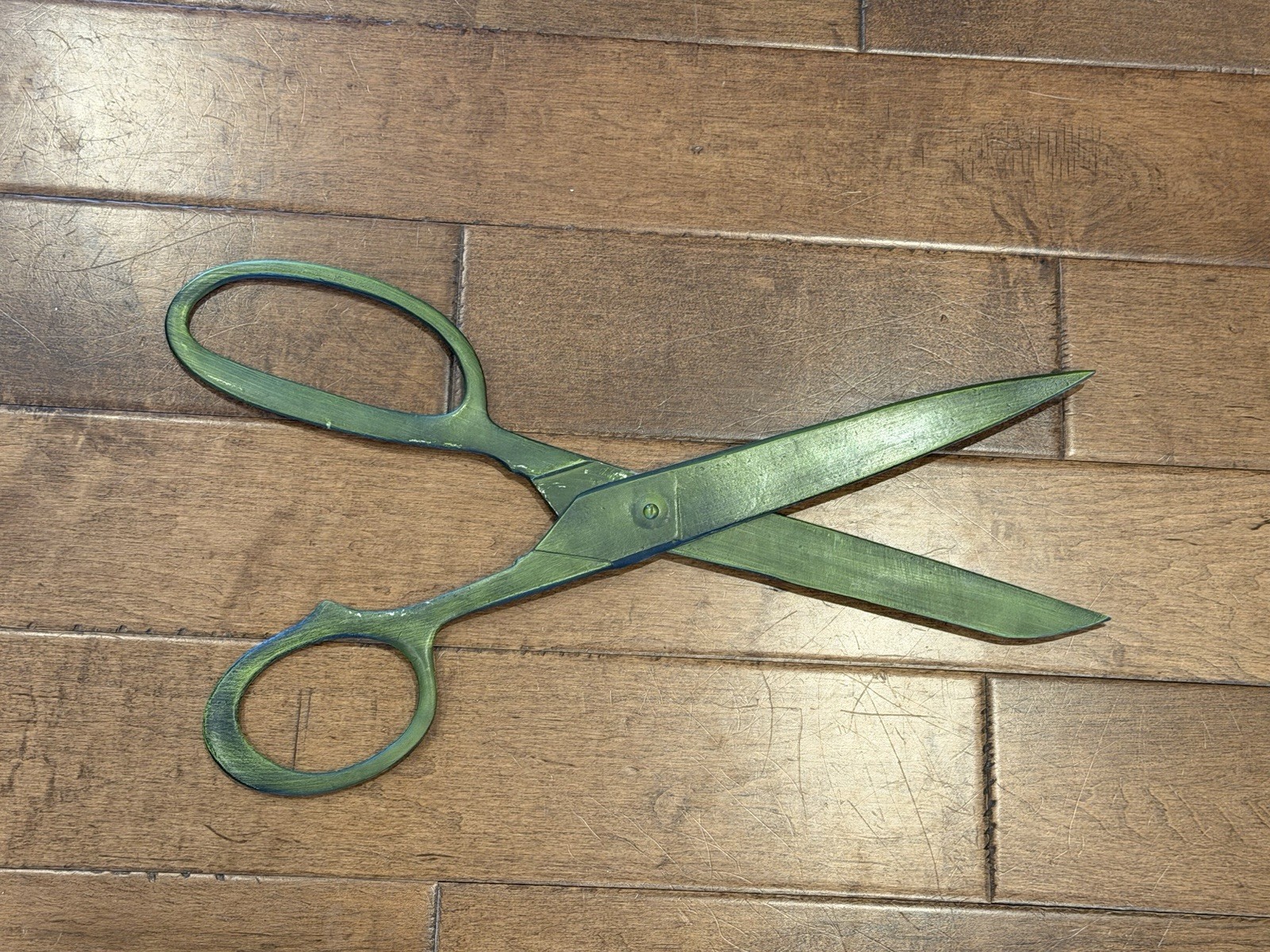 RARE EARLY ANTIQUE Cast Aluminum Scissors Shears Barber Tailor Sewing TRADE SIGN