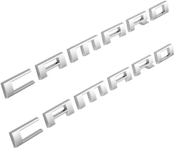 Generic Camaro 2Pcs Silver Badge Emblem - Set of 2 Replacement Silver Chrome Generic Camaro 2Pcs Silver Badge Emblem - Set of 2 Replacement Silver Chrome