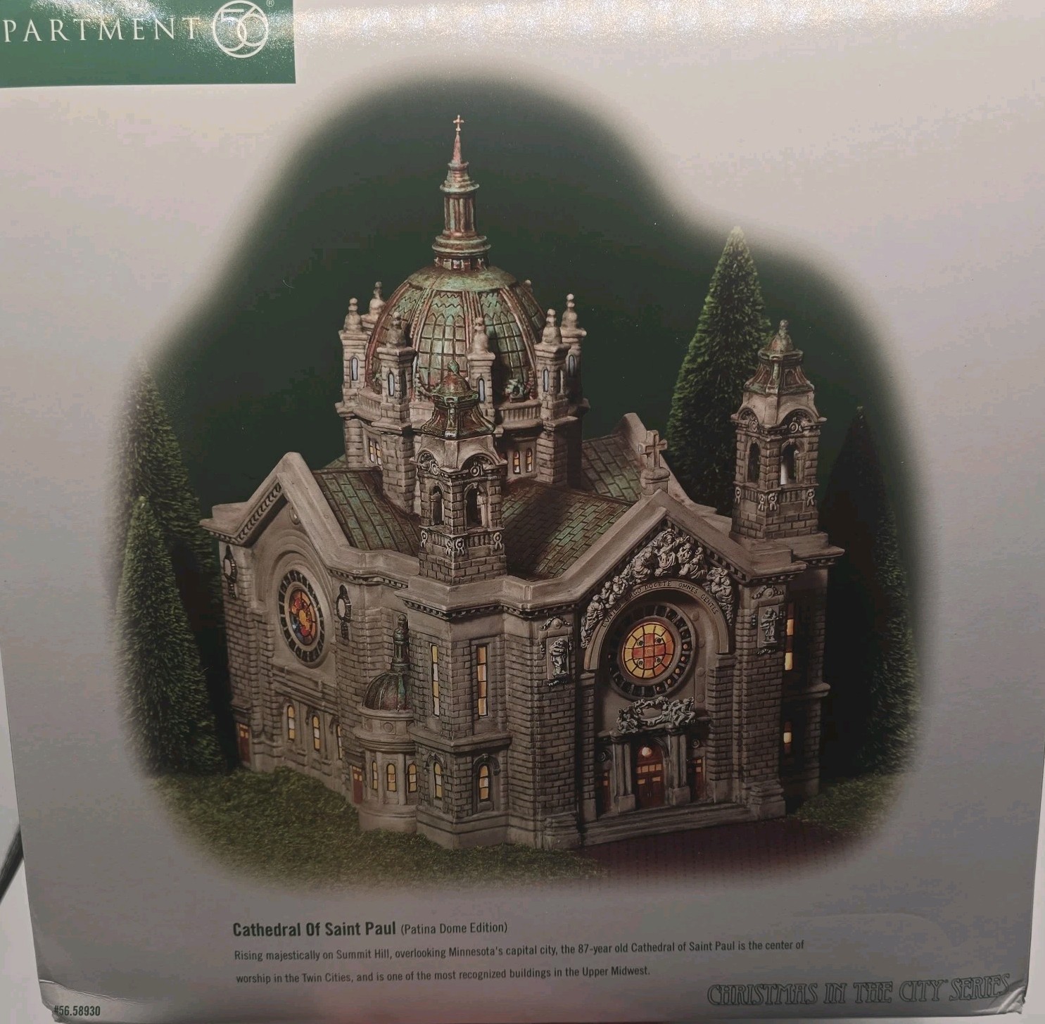 Department 56 Cathedral of St. Paul #58930 Patina Dome Christmas In The City