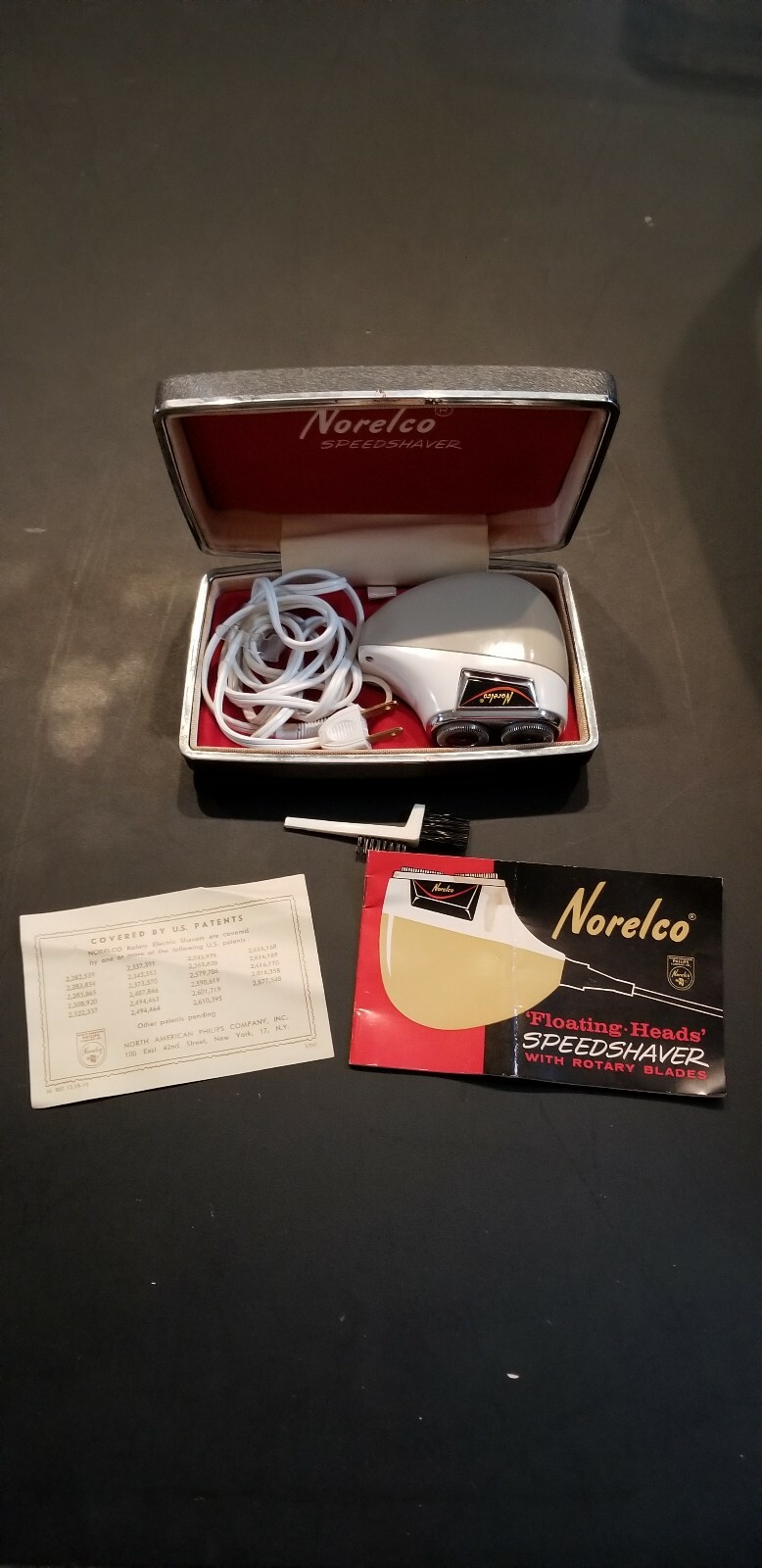 Phillips Norelco Speedshaver SC 7870 Electric Double Floating Heads 1950 Vintage