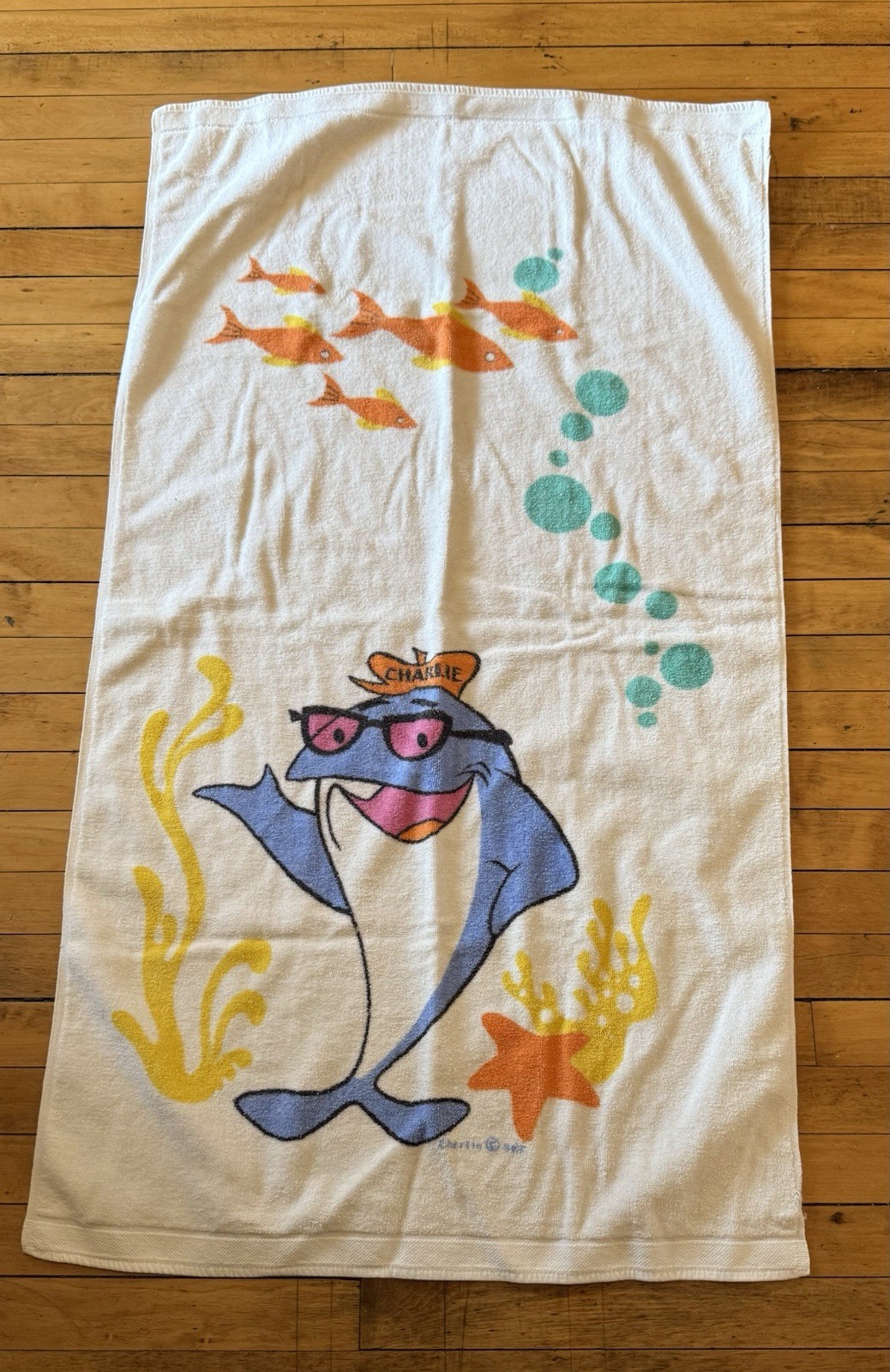 Vintage Starkist Charlie The Tuna Beach Towel (70’s)