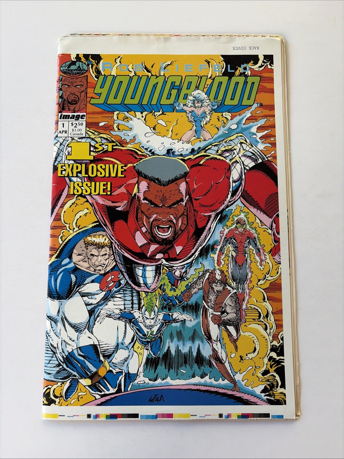 YOUNGBLOOD # 1 PRINTERS TEST PROOF BOOK AWESOME ROB LIEFELD