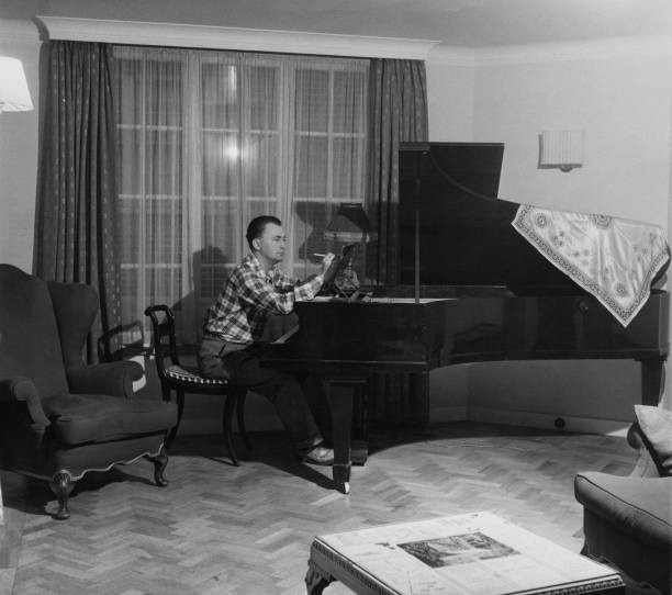 Australian Writer Hugh Hastings At His Home In Chelsea London Old Photo