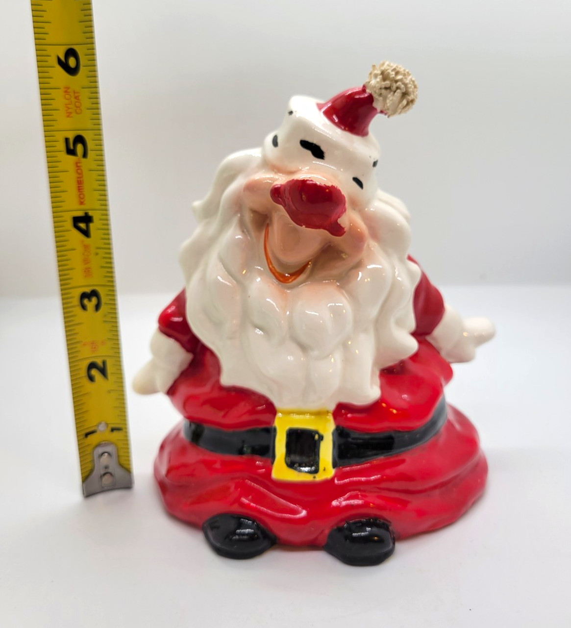 Vintage Kreiss Psycho Santa Christmas Ceramic MCM Kitschy