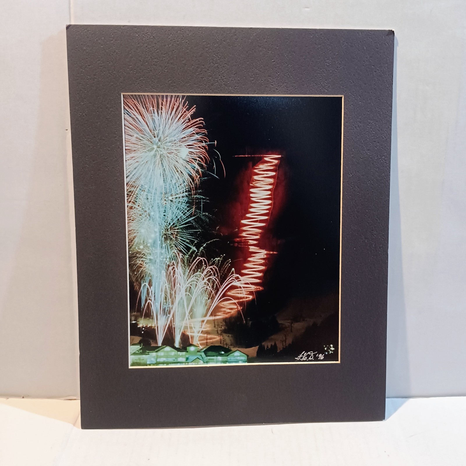 Vtg Disney Epcot IllumiNations 25 Matted Photograph-Executive Gift-Double Signed Vtg Disney Epcot IllumiNations 25 Matted Photograph-Executive Gift-Double Signed
