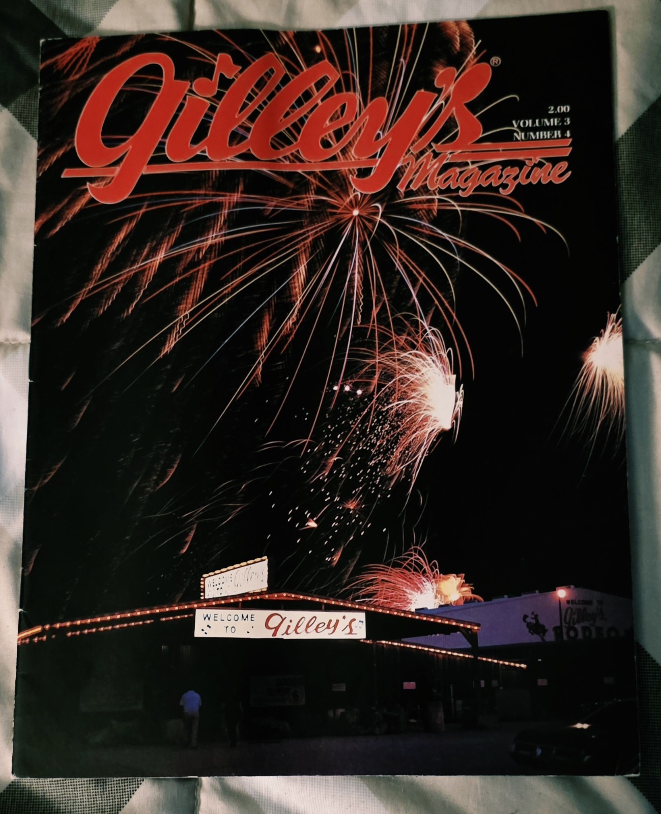 Gilley’s Pasadena Texas Magazine Vtg 1983 Urban Cowboy Rare VHTF Willie Jerry 