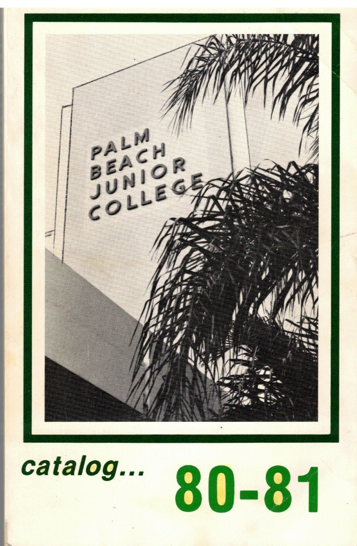 VTG 1980-81 PALM BEACH JUNIOR COLLEGE, PBJC, CATALOG LAKE WORTH, FL FACULTY