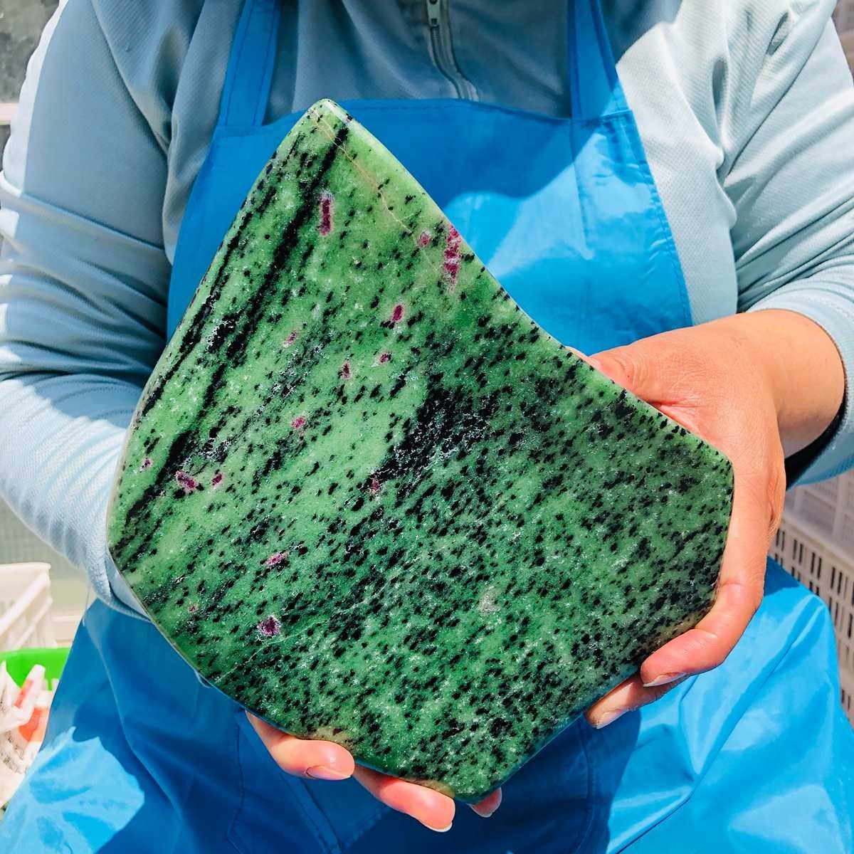 10.62LB Natural Beautiful Ruby and emerald Crystal Mineral Specimen Healing 5013