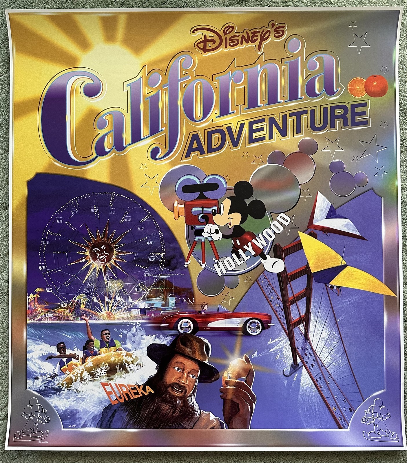 Disney\'s CALIFORNIA ADVENTURE Promotional Poster 2001