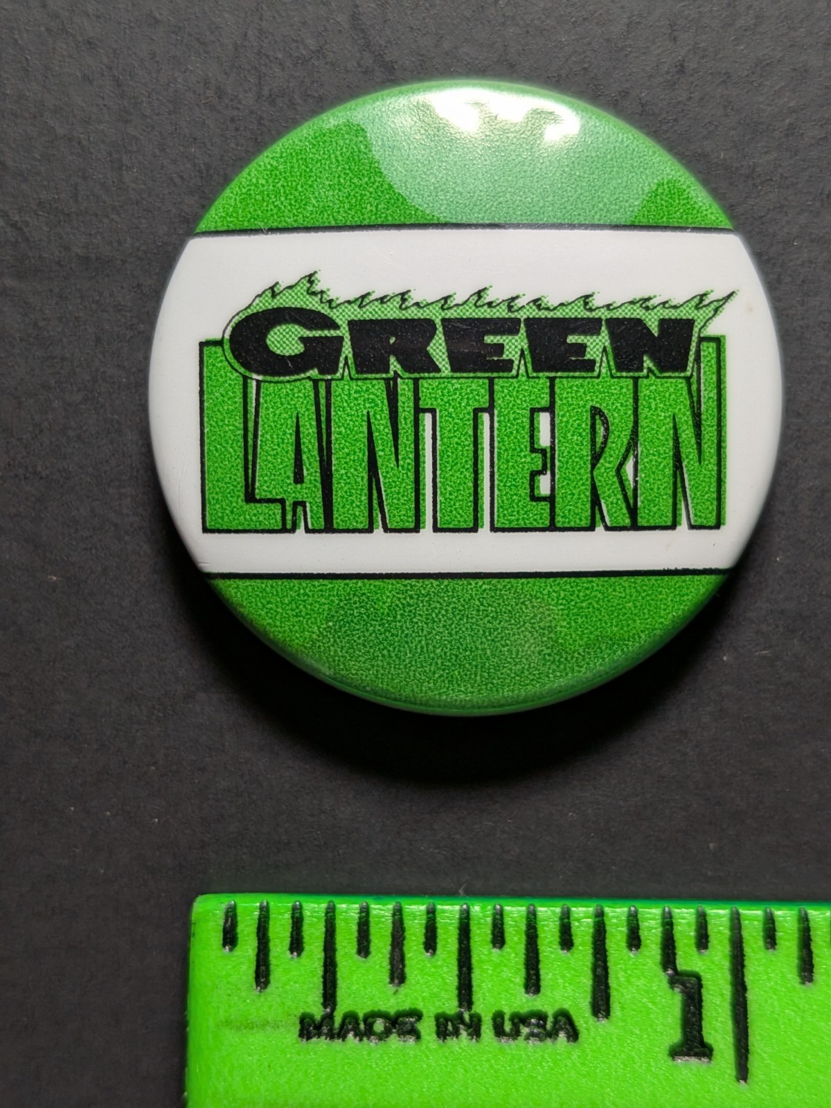 Vintage Green Lantern Superhero DC Pinback Pin
