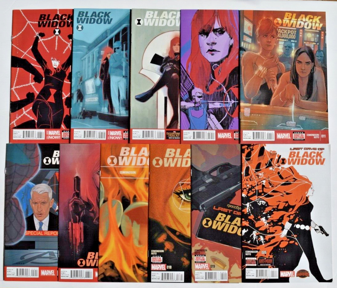 BLACK WIDOW (2014) 11 ISSUE COMIC RUN #6,7,9-13,16,18-20 MARVEL COMICS