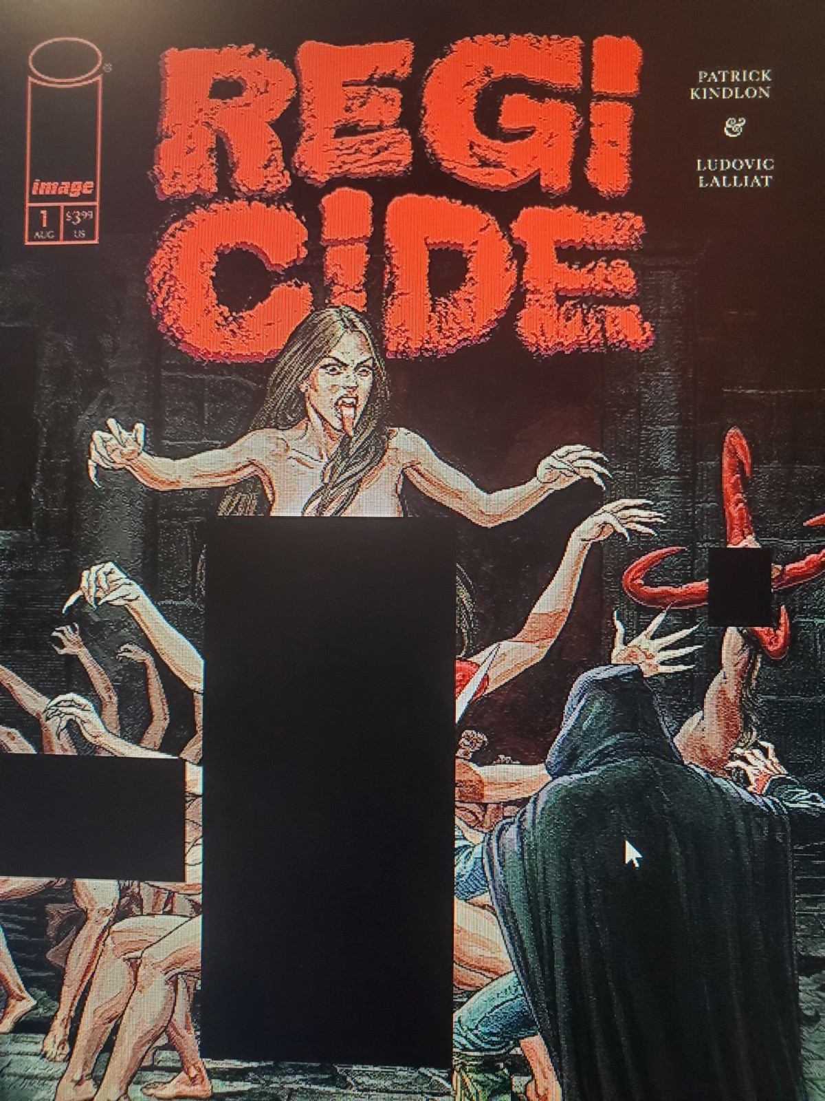 Regicide #1 NSFW Unopened Polybagged Kerbcrawlerghost Cover. Image- Wild Cover