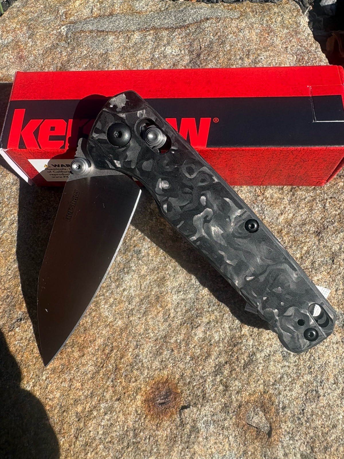 NEW Kershaw Bel Air 6105CF MAGNACUT Reverse Tanto Axis Lock Carbon Fiber Handle