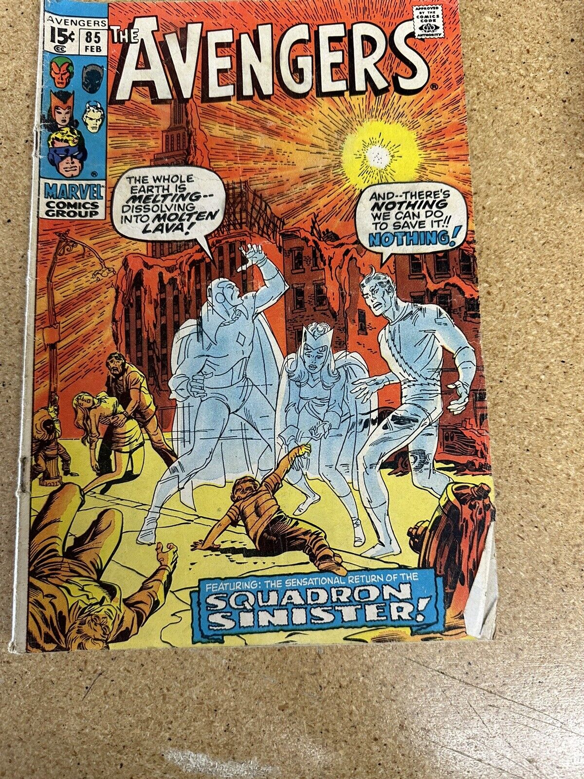 Marvel Comics, Avengers #85, 1970, 1st Squadron Supreme
