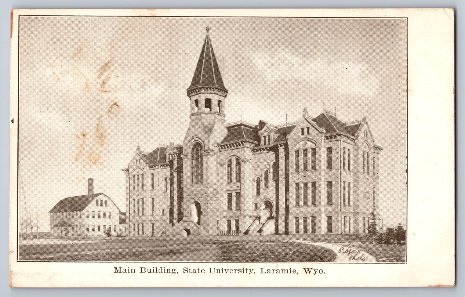 Laramie WY Wyoming State University Main Building Early 1900s Postcard Laramie WY Wyoming State University Main Building Early 1900s Postcard