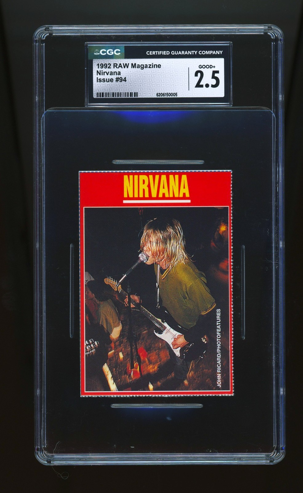 SUPER RARE 1992 RAW Magazine Nirvana (Kurt Cobain) (CGC 2.5) (POP 1/1 Higher)