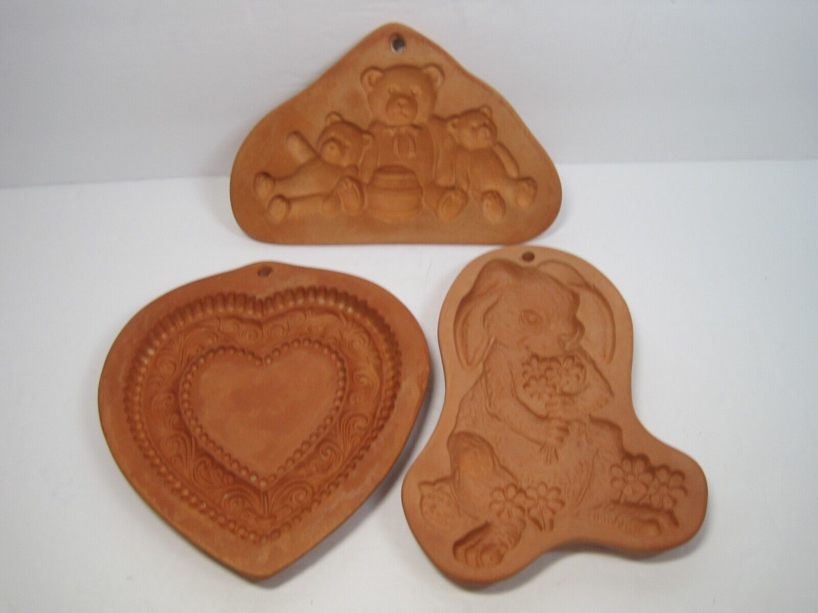 Vintage 1992/94 Cotton Press  Cookie Baking Mold Set Of 3