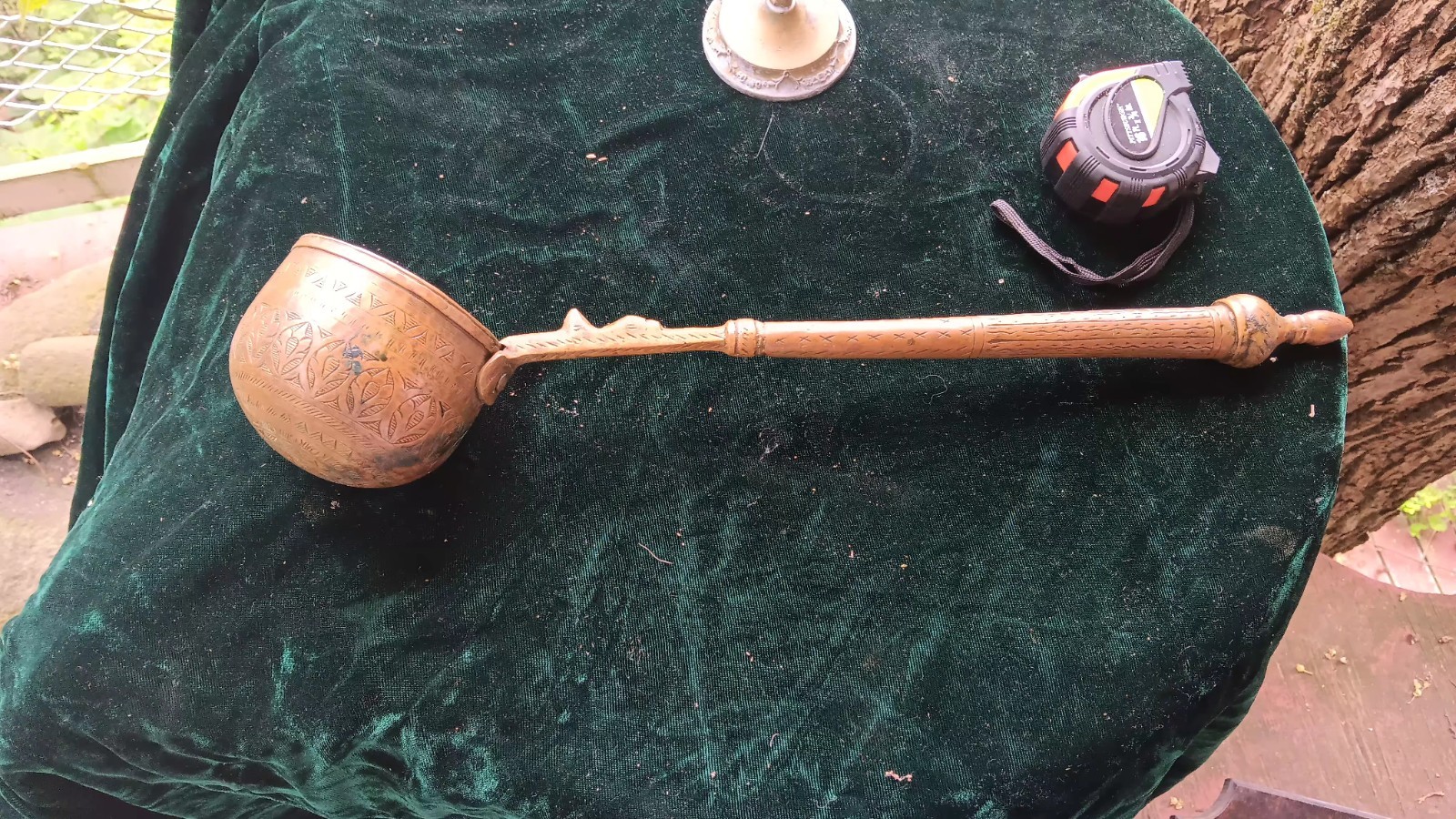 Huge Antique Copper Ladle