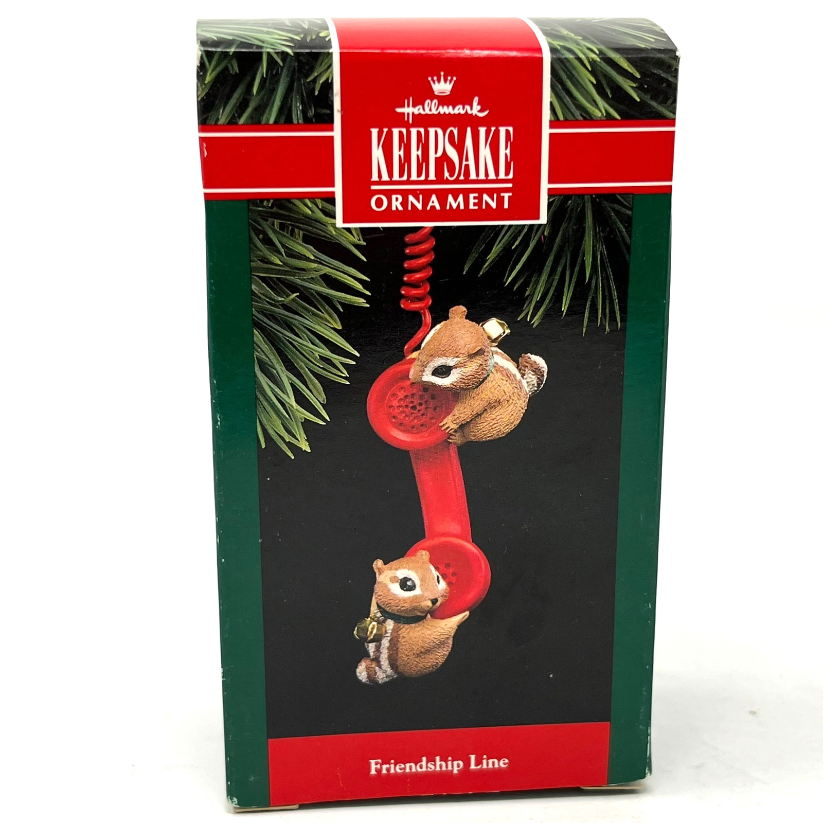 Hallmark Keepsake Friendship Line Chipmunk Christmas Ornament Vintage 1992 NOS