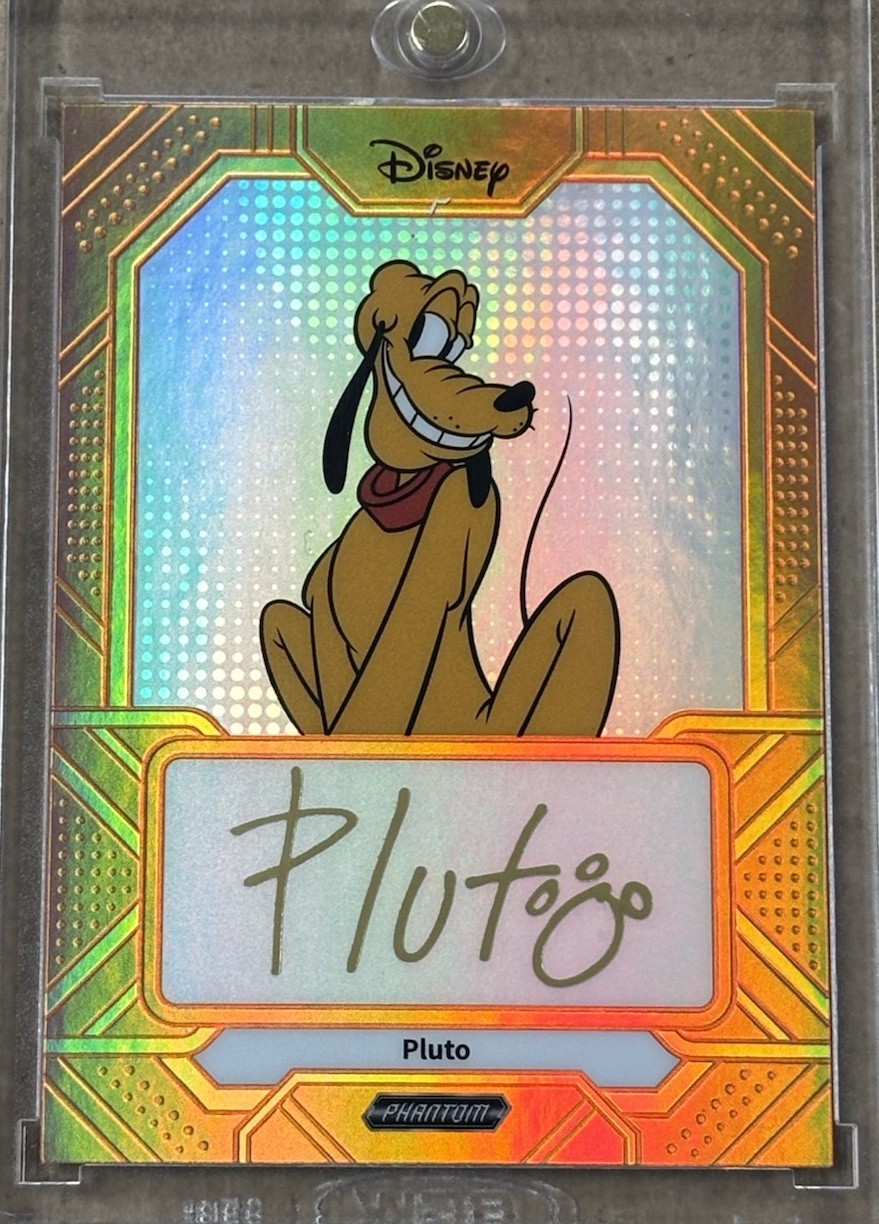 Pluto Auto /50 Orange Refractor Signature - 2025 Kakawow Phantom Disney