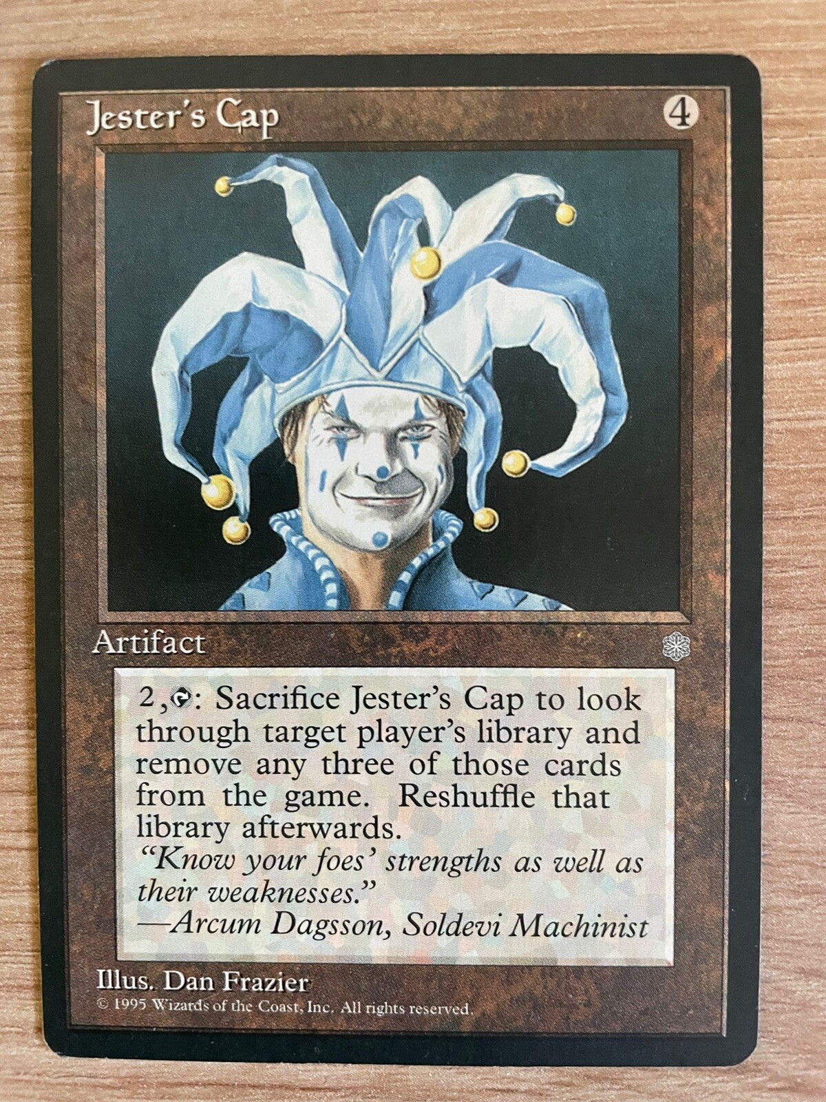Jester's Cap (Ice Age), EX Magic Card MtG, Fool's Cap Ice Age Vintage