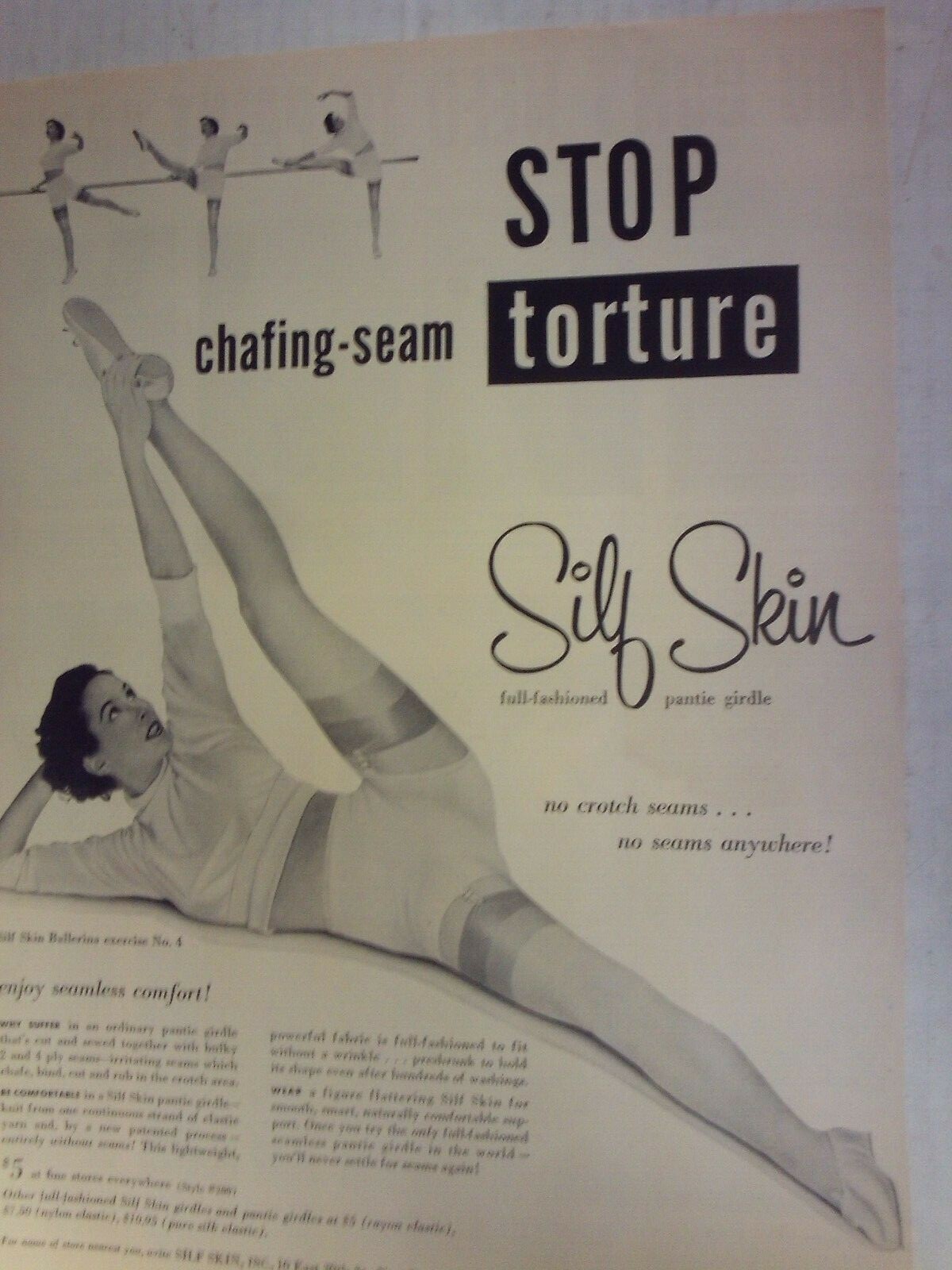 1955 Silf Skin Pantie Girdle Advertisement Sexy Pin Up Vintage AD 1955 Silf Skin Pantie Girdle Advertisement Sexy Pin Up Vintage AD
