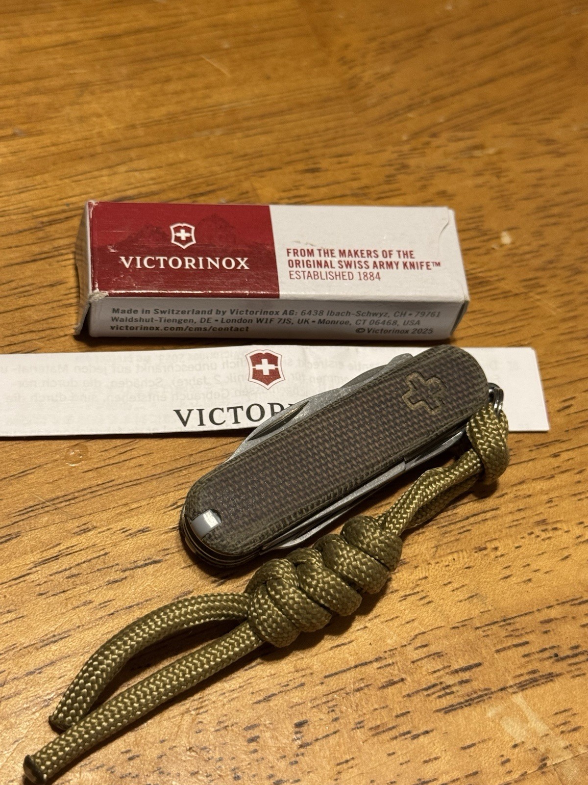 Victorinox Rambler w/Custom Brown (Green) Micarta Scales 58mm Swiss Army Knife