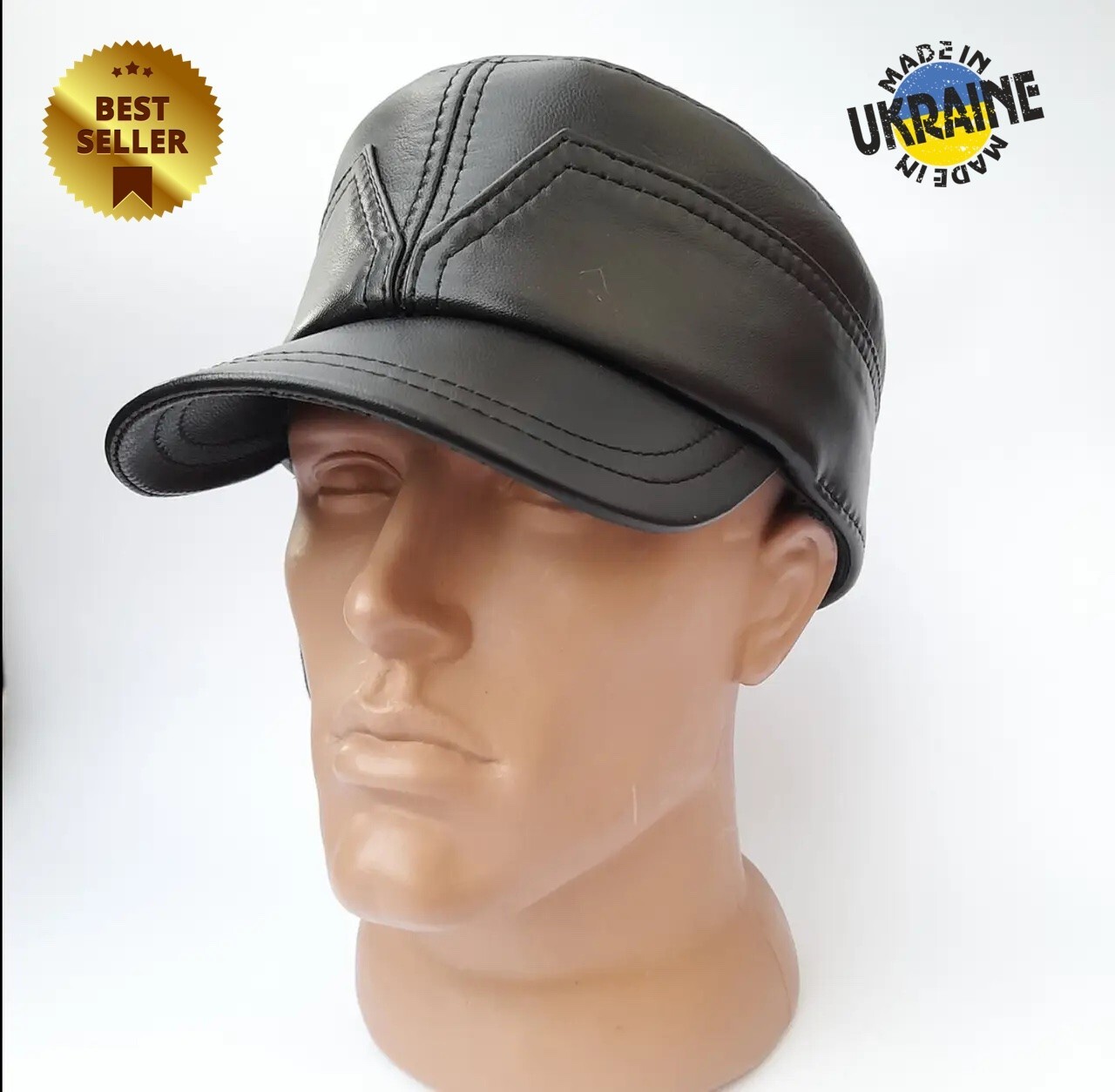 Mazepinka made of genuine leather, winter version Ukrainian rebels size 60